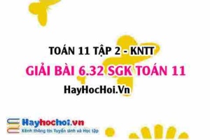 Bài 6.32 SGK Toán 11 Tập 2 Kết nối tri thức